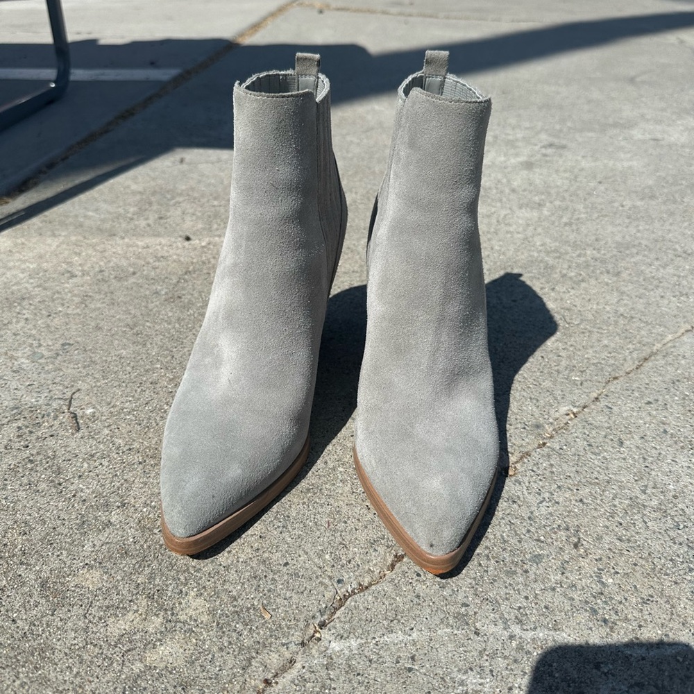 Marc Fisher Light Gray Ankle Booties